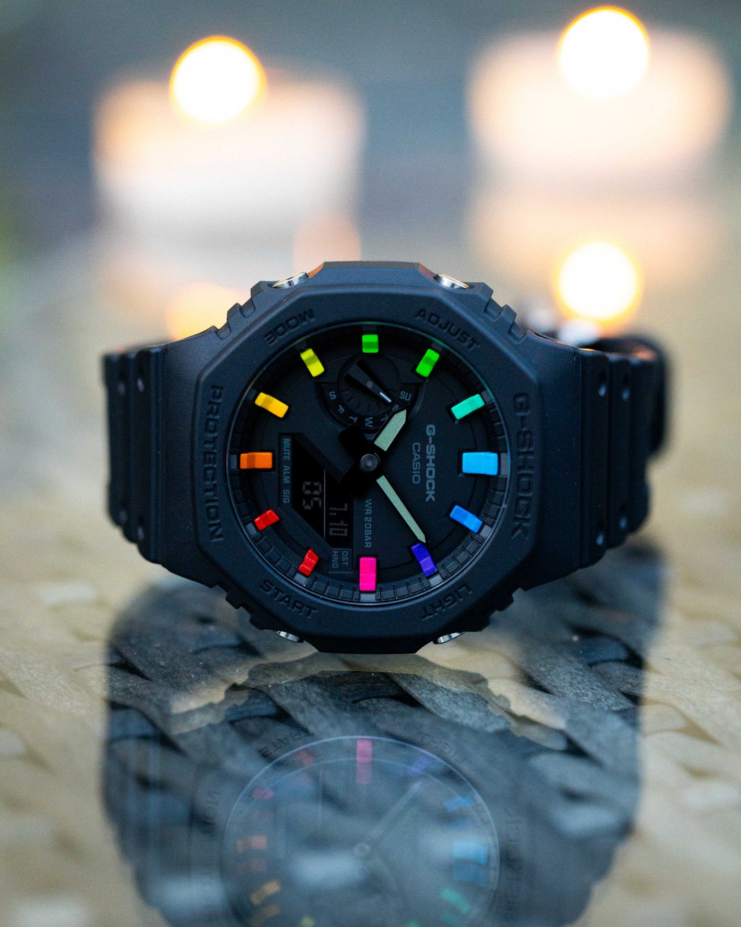 Casioak Dark Knight Graffiti. Casio Men's Watch Casio - Etsy