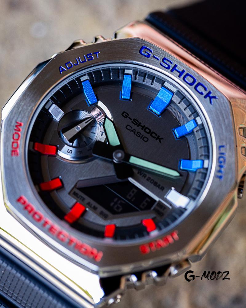 限定10個｜アーティストによるハンドペイントG-SHOCK GM-2100 ペプシ