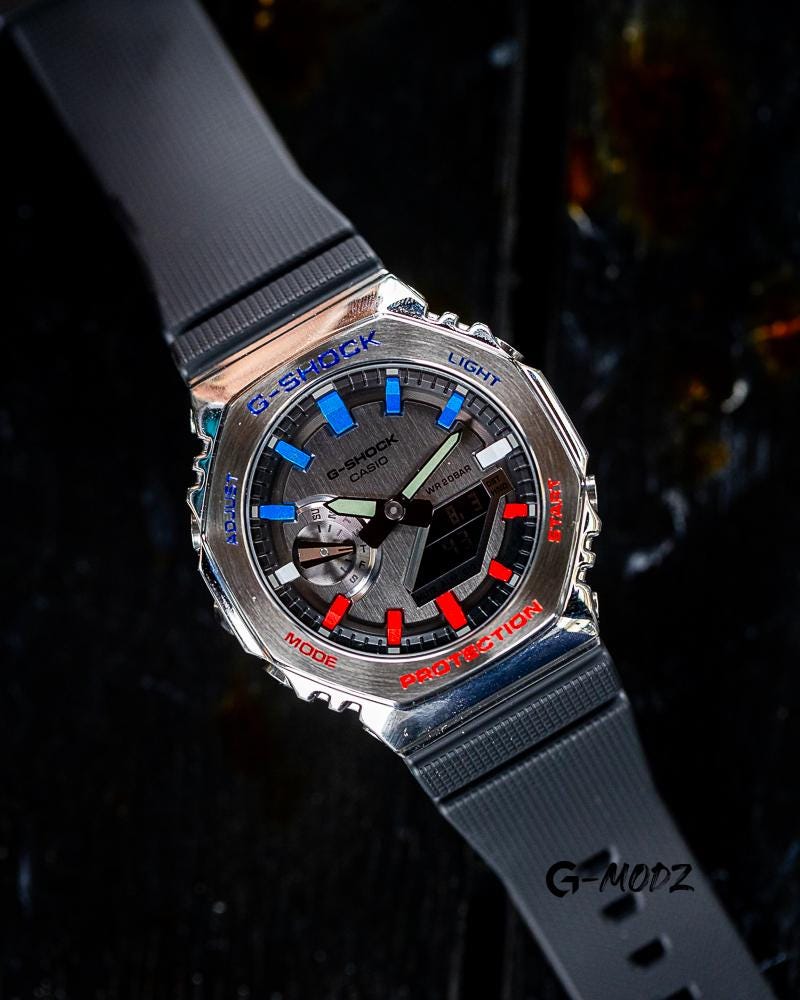 限定10個｜アーティストによるハンドペイントG-SHOCK GM-2100 ペプシ