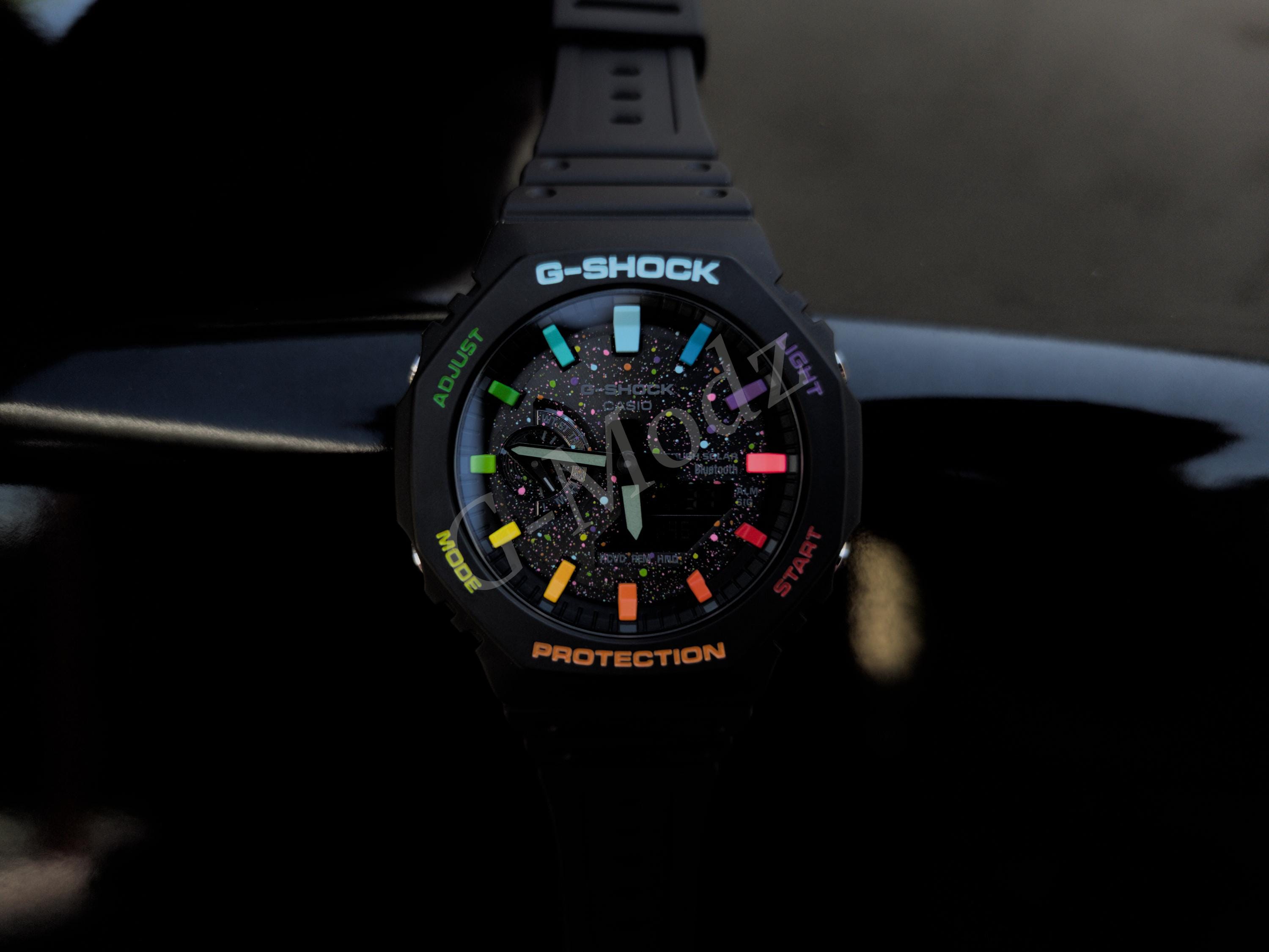 Limited to 20 | Hand-painted Casioak Rainbow Galaxy | GA-B2100