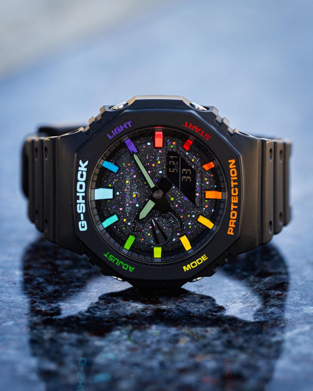 Casioak Rainbow Galaxy GA-2100 Mod - G-modz High-quality G-shock