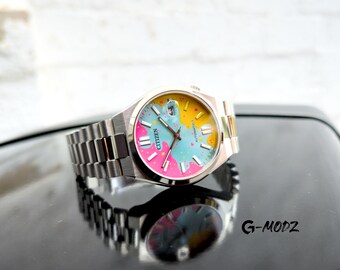 Hand-painted Citizen Tsuyosa NJ0151 Candy Mod | Bespoke Custom