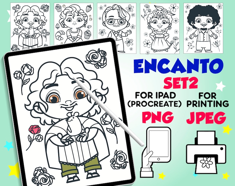 Encanto Coloring Pages Digital Download Encanto Bruno - Etsy Singapore