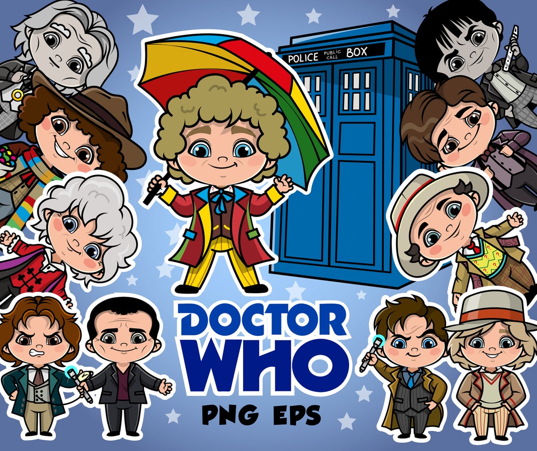 Doctor Who Clipart Cute Friends Clipart Movie Bundle Doctor - Etsy UK