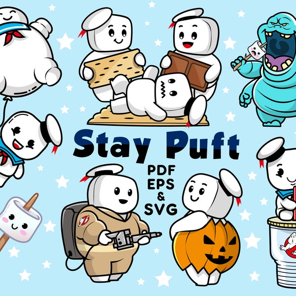 Ghostbusters clipart png, marshmallow Clipart, Stay puft cute marshmallow, Halloween Digital File, Ghost Digital download, Ghost marshmallow