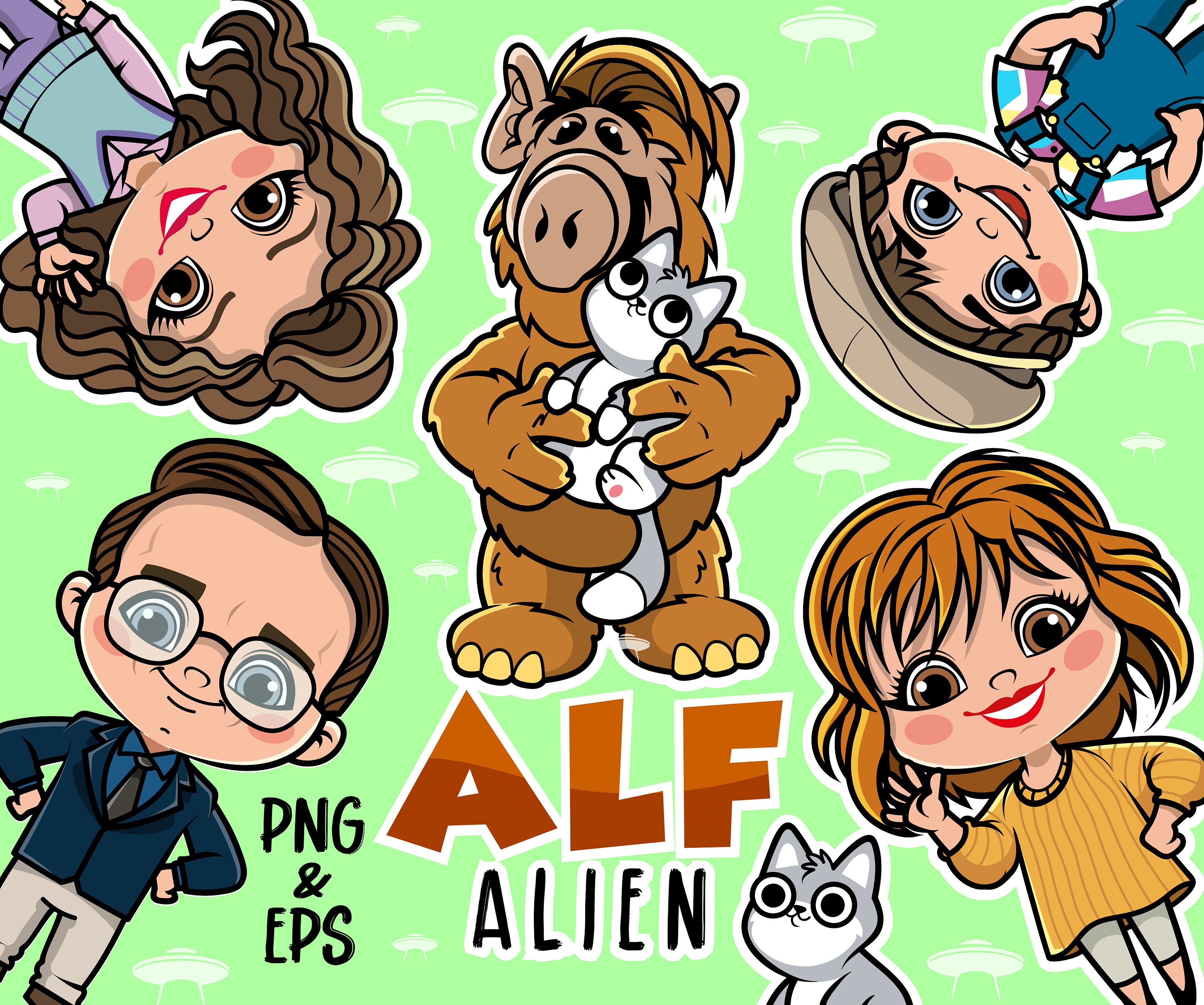 Alf Alien Family Clipart Alf Alien Bundle Cute Friends Kids Etsy alf-alien-family-clipart-alf-alien-bundle-cute-friends-kids-etsy