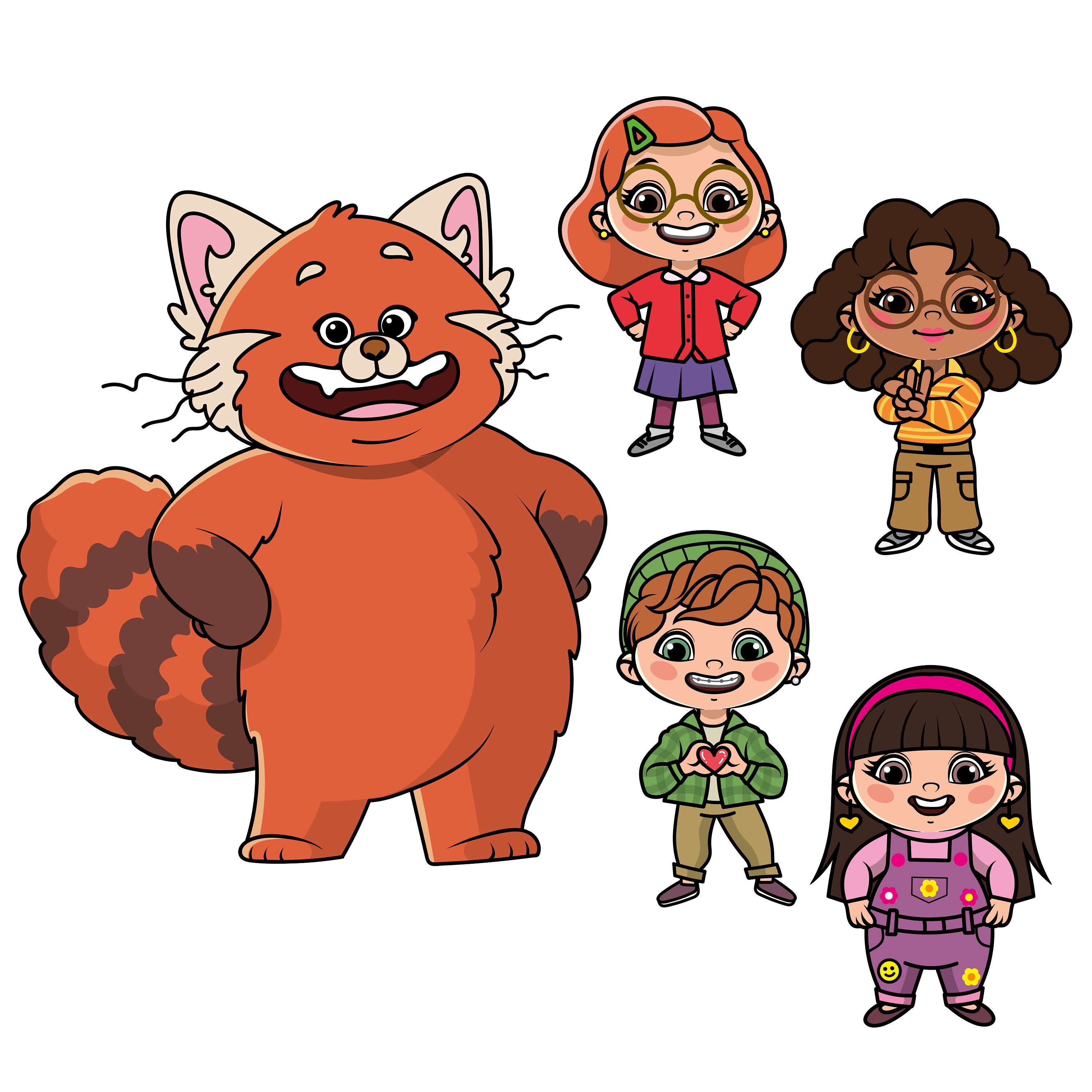 Red Panda Svg Clipart Turning Red Bundle Turning Red Etsy Finland