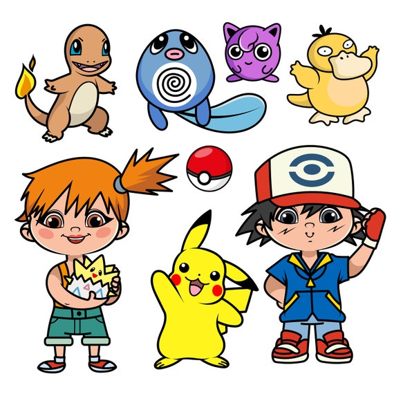 Poliwag Svg, Pokemon Characters Svg, Pokemon Svg, Anime Svg
