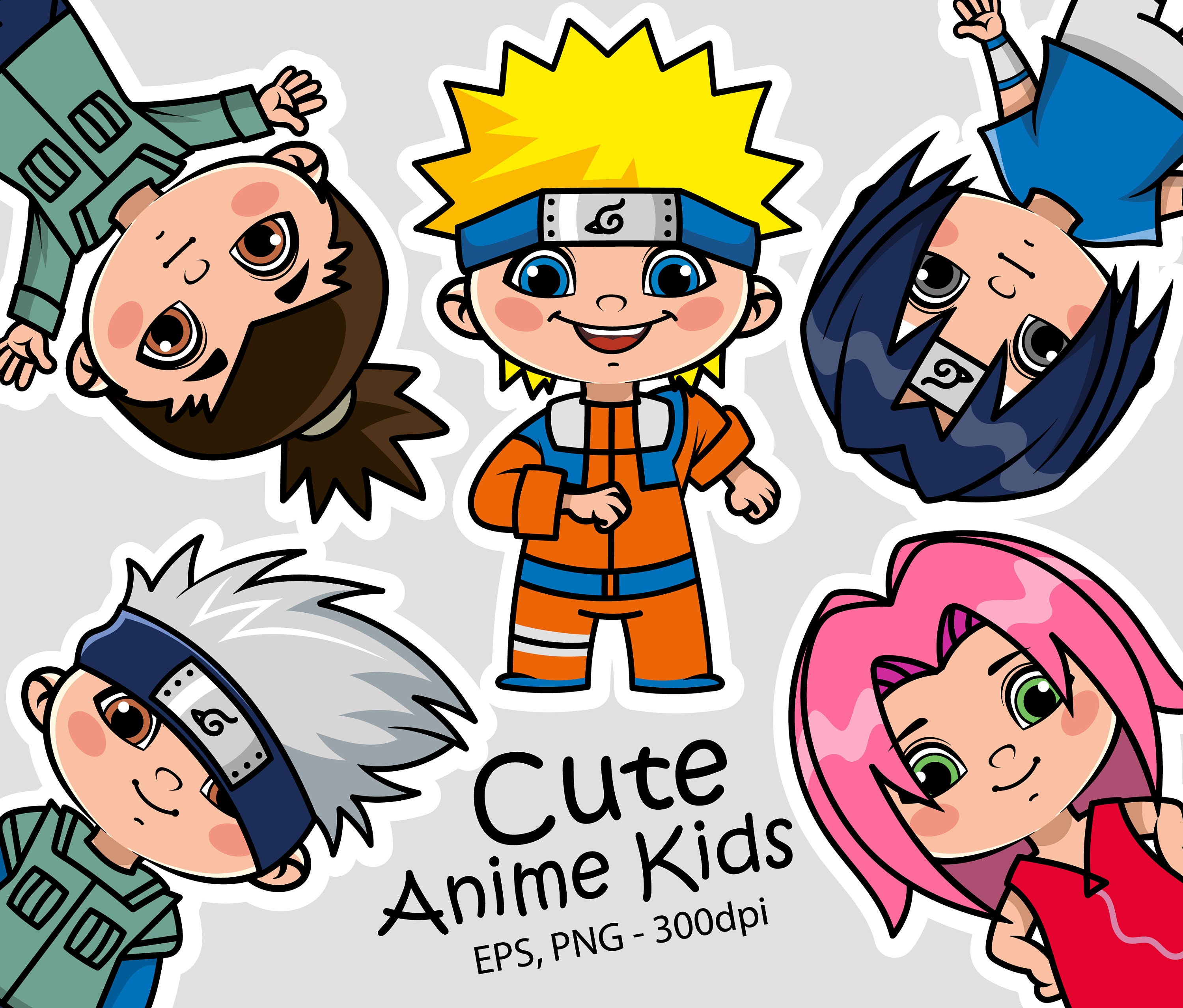 Naruto shippuden cute chibi desenho infantil anime png