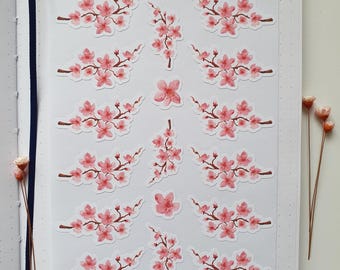 Sakura Paper Sticker Sheet – Blossom Letters Collection
