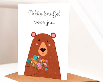 Bear greeting card