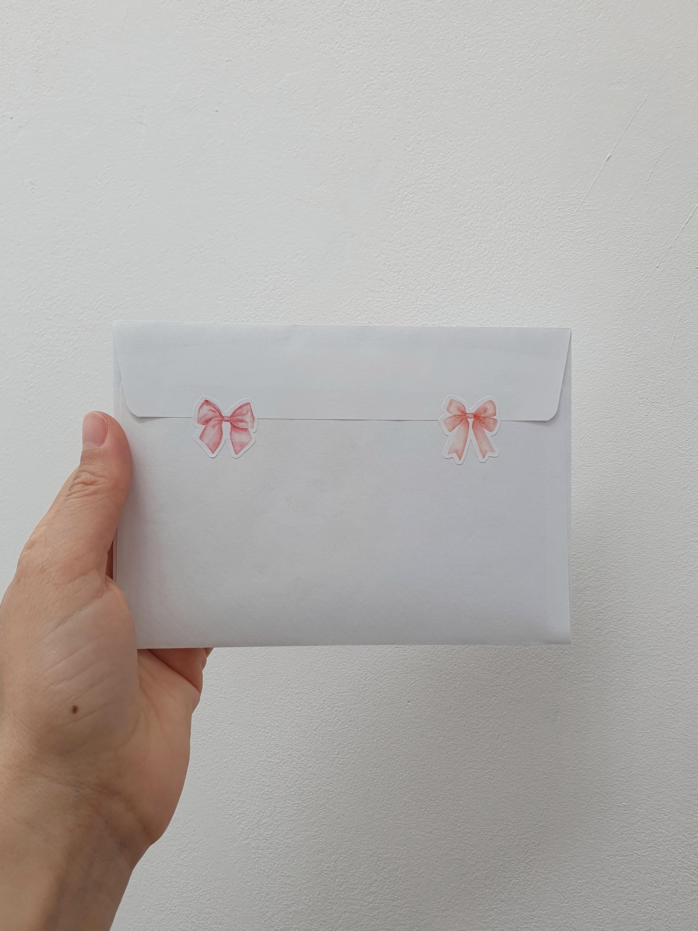 Bow Sticker Sheets, Pastel Pink Cute Bow - Etsy