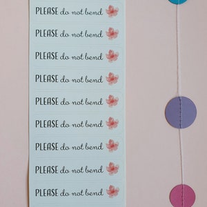 Etichette di spedizione non piegate, adesivo non piegato