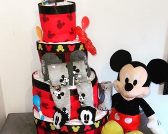 Mickey Mouse Diaper Cake