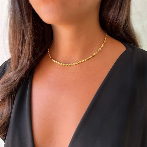 Gold clearance rope choker