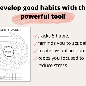 Monthly Habit Tracker Printable PDF Habit Tracker Journal - Etsy
