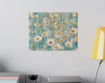 Fantasy Daisy Matte Canvas, Stretched, 0.75"
