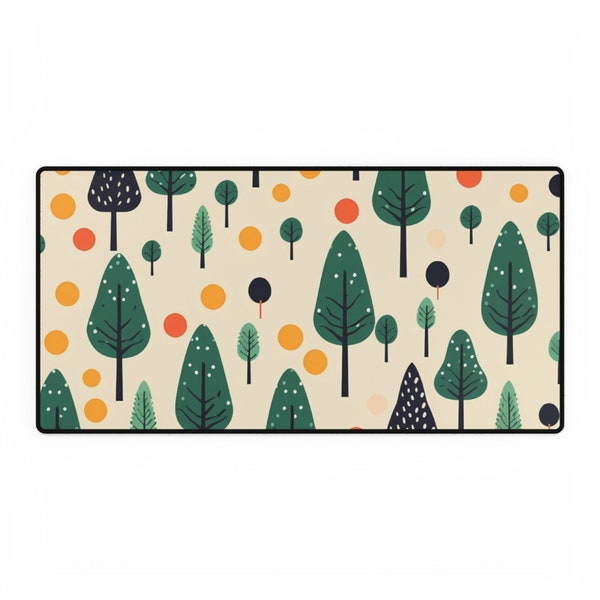 Forest Desk Mats, Enchanting, Tranquil, Woodland-inspired, Lush, Serene, Verdant, Natural, Mossy, Forest-floor, Canopy-covered, Rustic