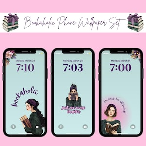 Bookaholic Phone Wallpaper Set