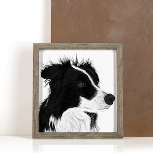 Custom pet illustration, personalized gift, custom gift, pet portrait, pet illustration, dog portrait, illustrated dog, custom illustration image 1