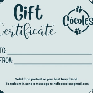 Carta regalo, regalo personalizzato, regalo personalizzato, ritratto di animale domestico, memoriale dell'animale domestico, regalo della mamma del cane, ritratto dell'amico peloso, ritratto di animale domestico personalizzato, animale domestico personalizzato