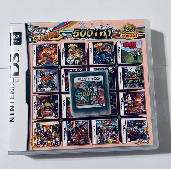 500 in 1 Super Combo , All in 1 Game Cart, Games Cartridge for NDS