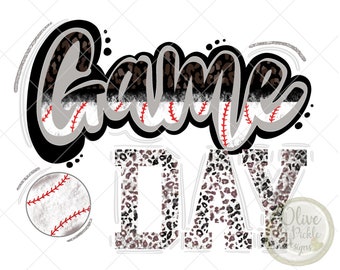 Día del juego PNG / / Diseño de béisbol / / Diseño de sublimación / / Diseños del día del juego / / PNG / / Descarga digital / / Descarga instantánea / / Diseños deportivos / / Animal Print