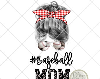 Diseño de béisbol / / Mamá de béisbol / / Diseño de sublimación / / Béisbol PNG / / Descarga digital / / Descarga instantánea / / Diseños deportivos / / Bun desordenado / / Vida de mamá