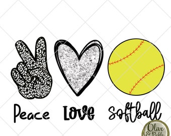 SoftballDesign//Softball Shirt PNG//Peace Love Softball//Sublimation Design//Digital Download//Instant Download//Sports Design//Animal Print