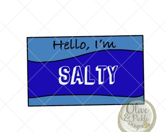 PNG salado / / Diseños de sublimación / / Diseño transparente / / PNG divertido / / Clip Art / / Descarga instantánea / / Descarga digital / / PNG / / Diseños de camisa / / Etiqueta de nombre