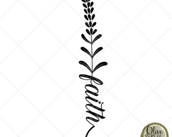 Religious Design//God//Faith PNG//Sublimation Design//PNG//Faith//Christian Images//Digital Download//Instant Download//Faith Floral Design