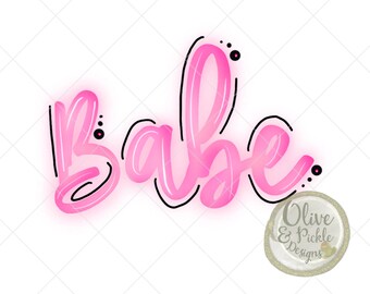 Babe PNG / / Diseños de sublimación / / Diseño transparente / / PNG femenino / / Clip Art / / Descarga instantánea / / Descarga digital / / PNG / / Diseños de camisa / / Diseño de bebé