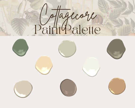 Benjamin Moore Complimentary COTTAGECORE Paint Color Palette - Etsy