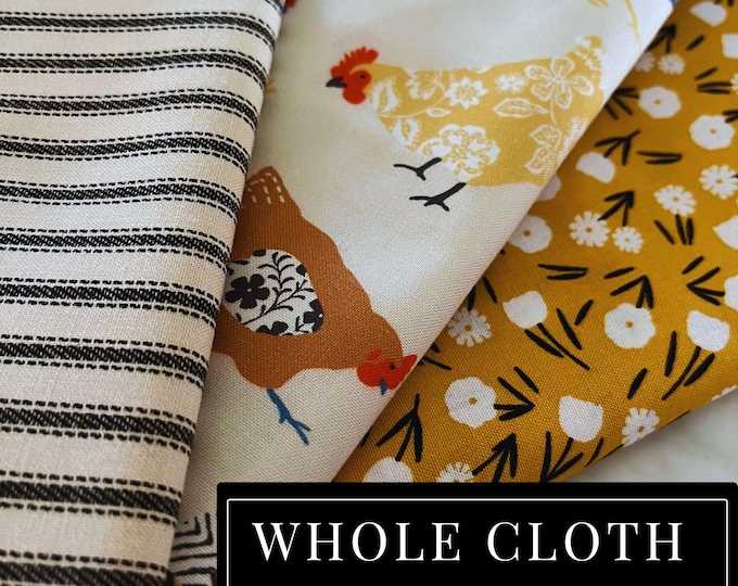Beginner Whole Cloth Quilt Kit for Baby Shower Gift Nursery Bedding Chicken Crib DYI Blanket Homestead Play Mat for Baby Chicken Lover Gift