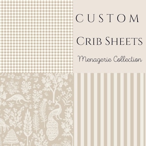 Neutral Cream Crib Sheet Toile Changing Pad Covers Beige Unisex Bedding Woodland Peaccock Baby Bedding Set Gender Neutral Bedding Mini Sheet