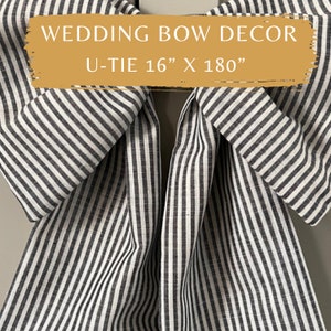 Wedding Decor Bow Bespoke Wall Bow Life Size Expedited Linen Stripe Nursery Décor Photo Backdrop Bow Coquette Home Decor Coquette Bridal Bow