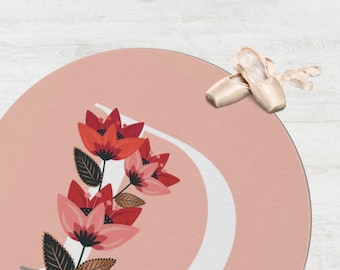 Round Initial Rug - Etsy
