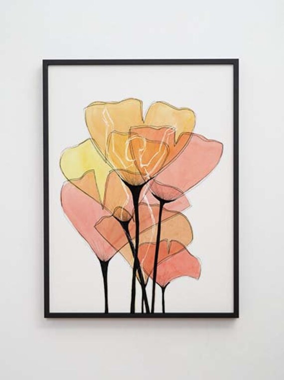 Affiche Aquarelle Métamorphose