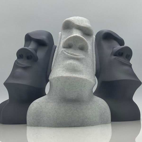 Moai Heads Bureau Decoratie Buste Sculptuur - Decoratief Kunststandbeeld
