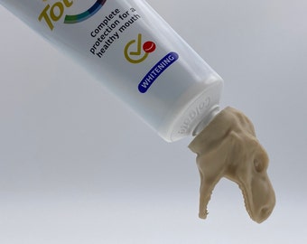 Dinosaur T-Rex Toothpaste Cap, Topper Cap Lid