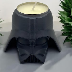 Darth Vader Tealight Holder | 3D Printed Candle Holder | Star Wars Gift for Him | Geek Desk Decor | RGB LED Tealight | Nerd Home Decor Gift