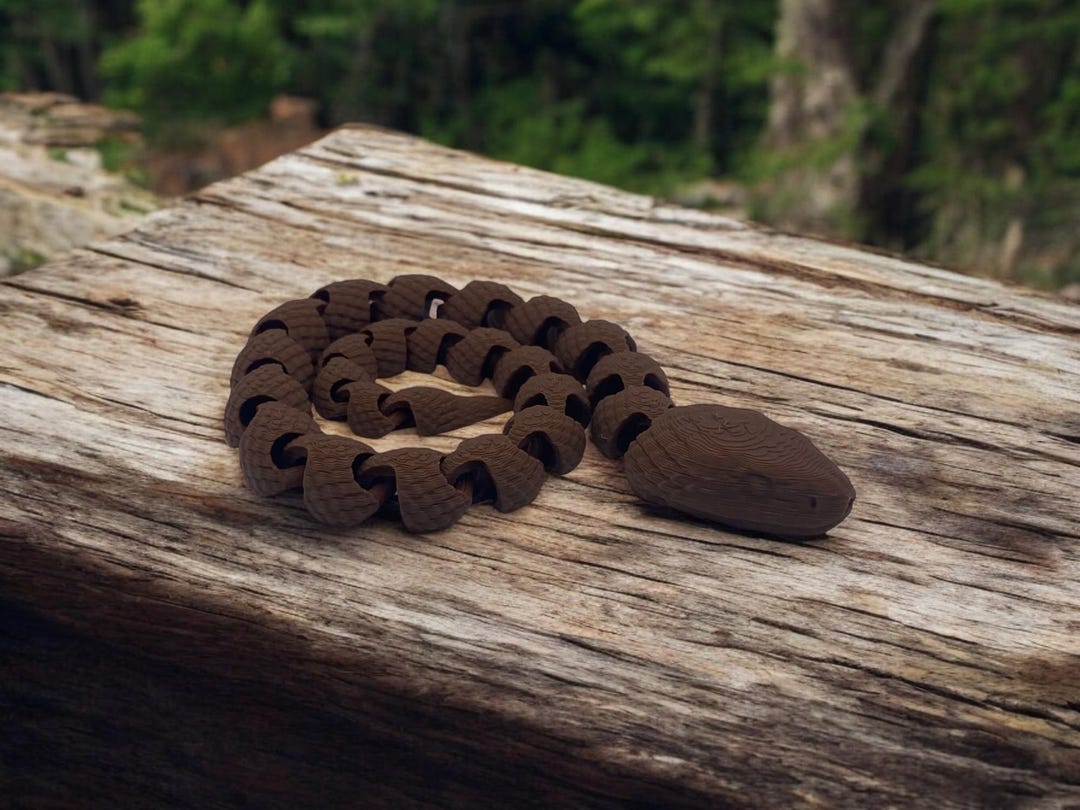 Flexi 3D Snake Toy | Movable Snake Decoration | Stress Relief Fidget ...