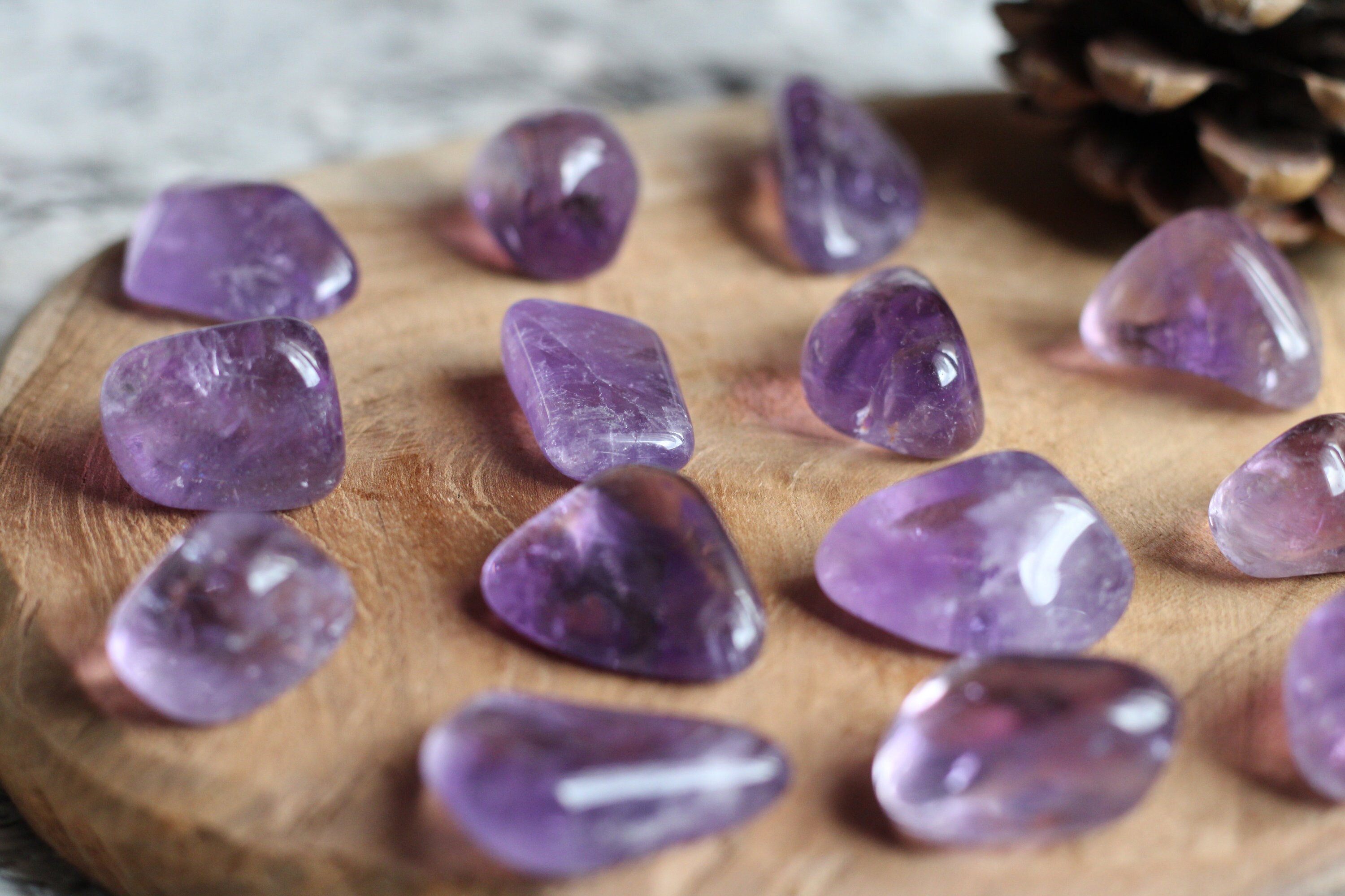 Améthyste Pierre Roulée
