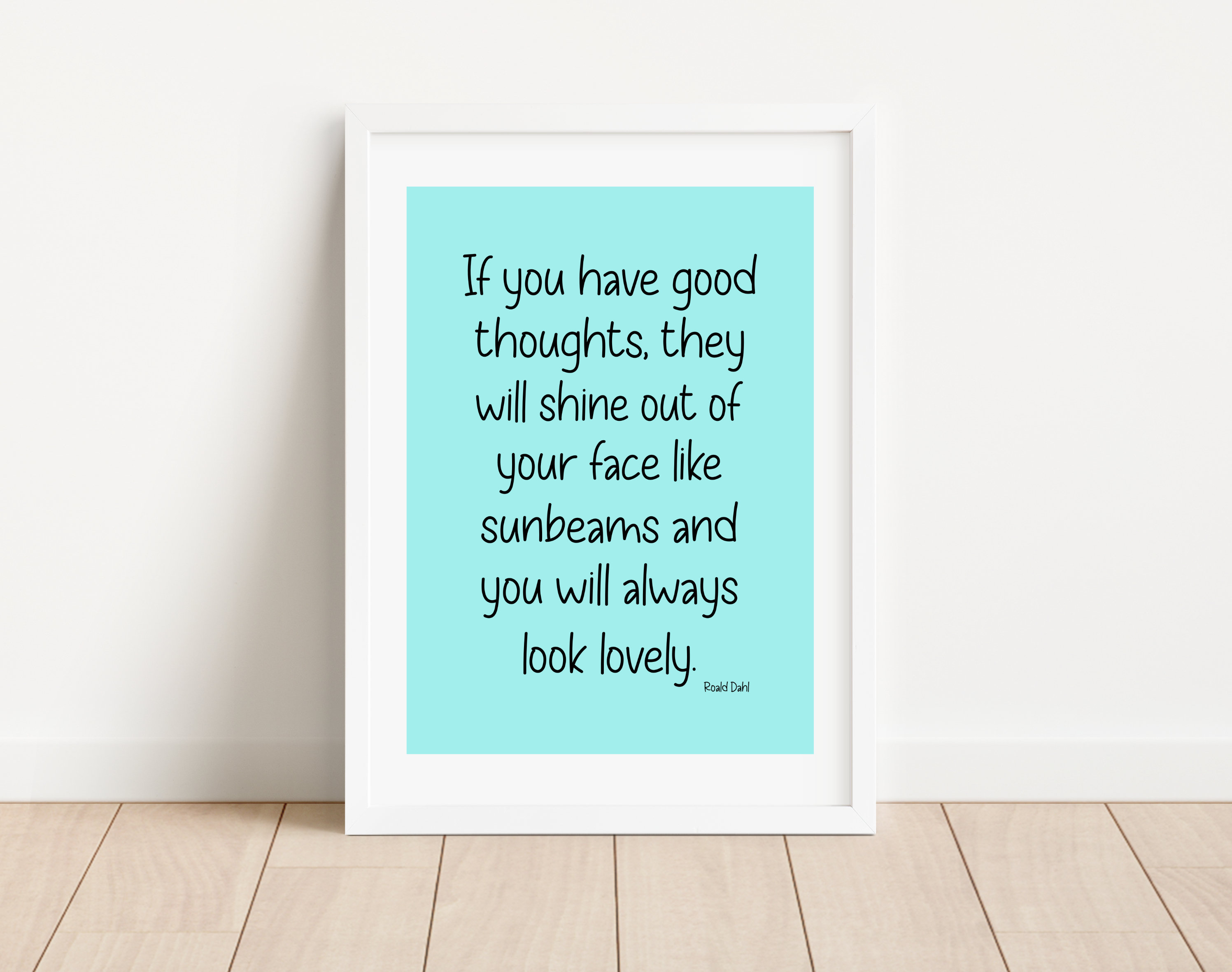 Roald Dahl Quotes Famous Quotes Wall Art A3 A4 Framed Etsy