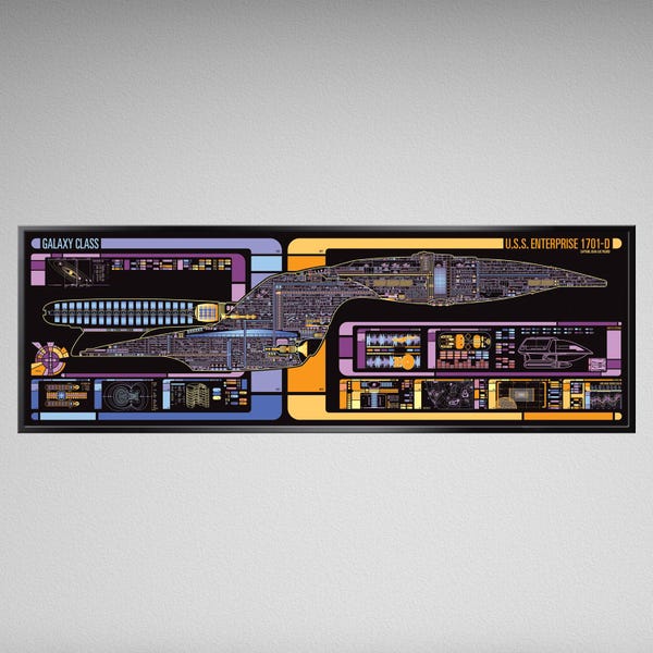 Science Fiction Schematic - 36 x 11.75 inches Print