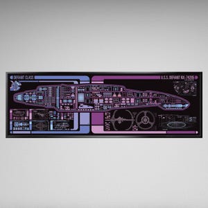 Science Fiction Schematic - 36 x 11.75 inches Print