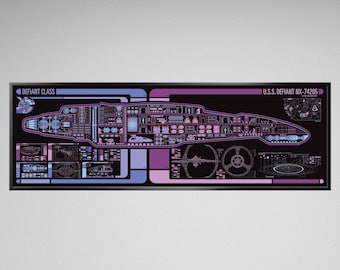 Science Fiction Schematic - 36 x 11.75 inches Print