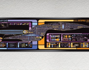 Science Fiction Schematic - 36 x 11.75 inches Print