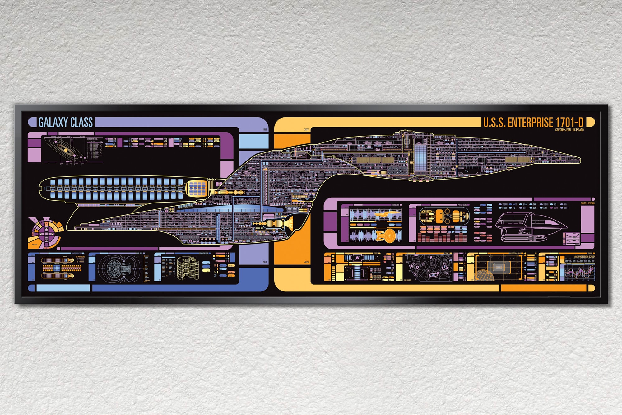 Science Fiction Schematic - 36 x 11.75 inches Print