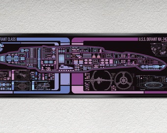 Science Fiction Schematic - 36 x 11.75 inches Print